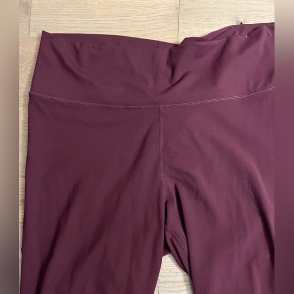 FABLETICS Full Length, Drawstring Bottom, Mid Rise, Maroon Leggings, Size 2X - Picture 3 of 5